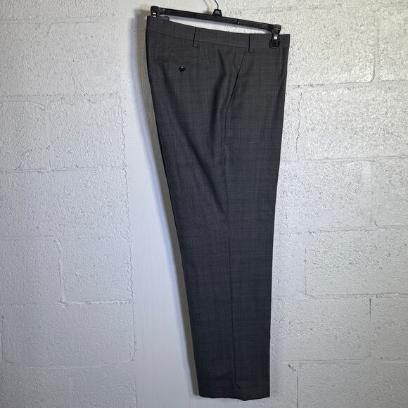 Michael Kors Men's Plaid ClassicFit WoolBlend Stretch Suit Pants grey 42x30 $190 - Picture 3 of 8